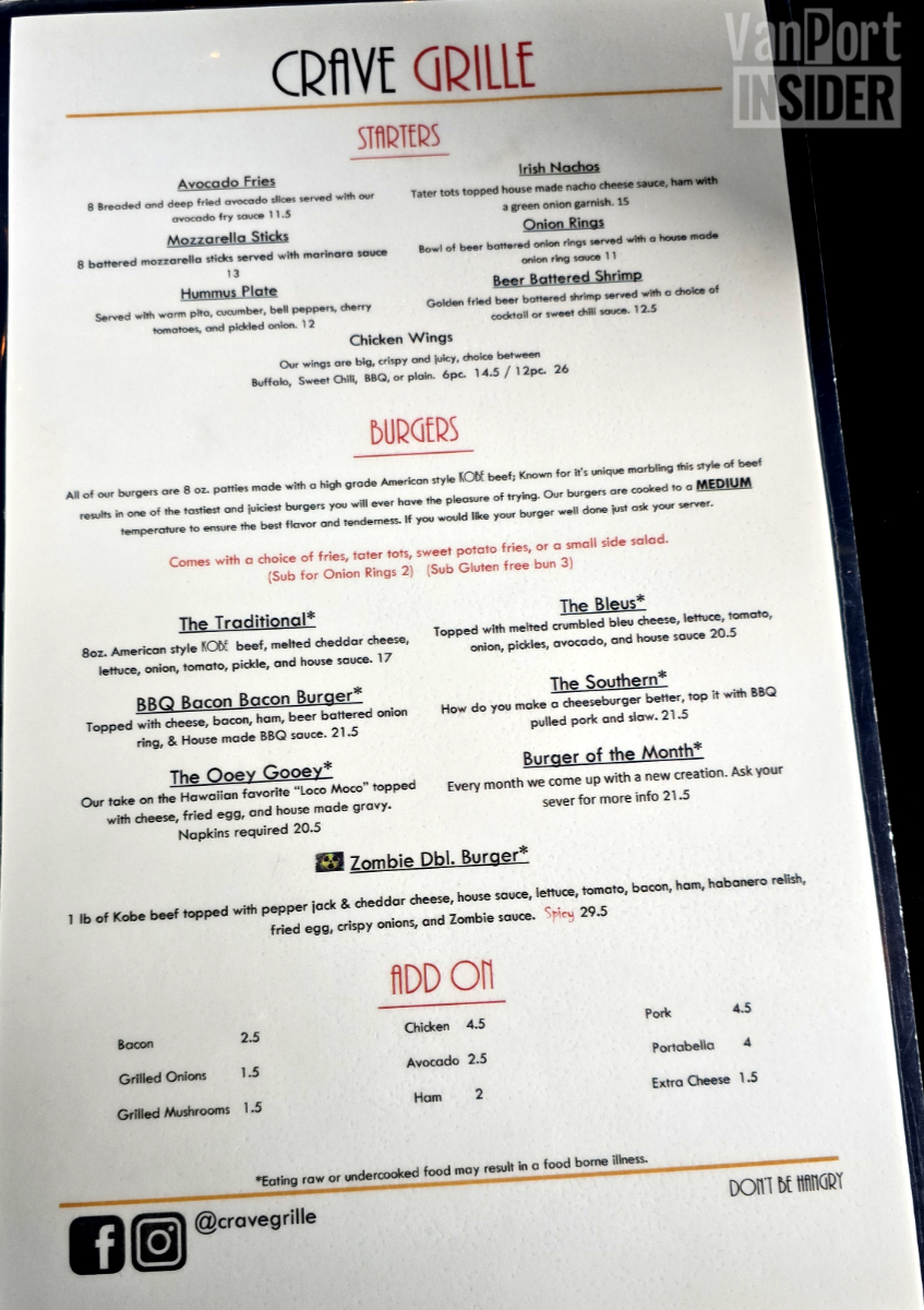 Crave Grille Menu - Image 4